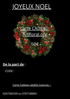 E-Carte cadeau 50€NOEL
