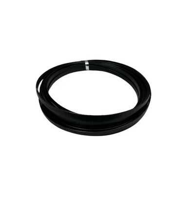 Alu plat coloris Noir mat strié par 10 m