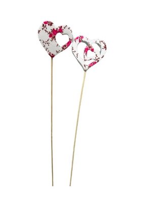 Pique Coeur fleur x 2