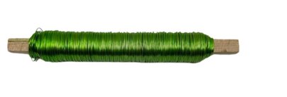 Bobine fil de fer 100 gr coloris vert pomme