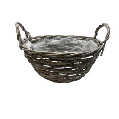 Panier en osier rond 