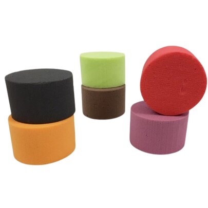 Lot de 6 cylindres OASIS coloris Rainbow