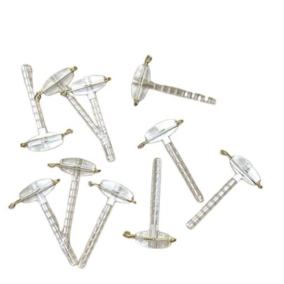 Clip Boutonnière corsage transparent x 10 OASIS.