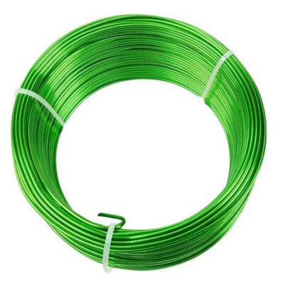 Fil alu déco métallique OASIS 2 mm coloris Vert Pomme par 5 m