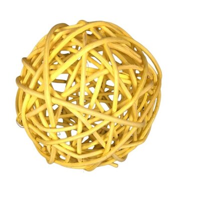Grosse Boule Osier Jaune par 1 pièce
