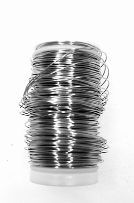 Bobine fil de fer Gris galvanisé .( Petit prix )