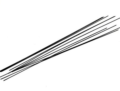 Fil de fer à tiger recuit Noir Gros montage 1,6 mm x 50 cm N° 11