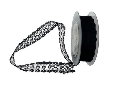 Ruban dentelle Noire x 2 M.