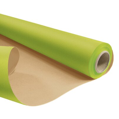 Rouleau kraft naturel résistant à l'eau 0.79x25 m vert (petit prix).