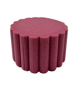 Cylindre cannelé OASIS coloris Fushia x 1