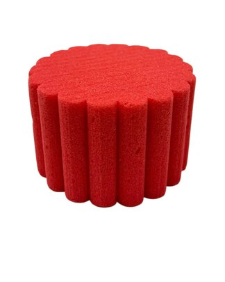 Cylindre cannelé OASIS coloris Rouge x 1