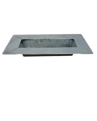 Jardinière zinc naturel 33,5 cm