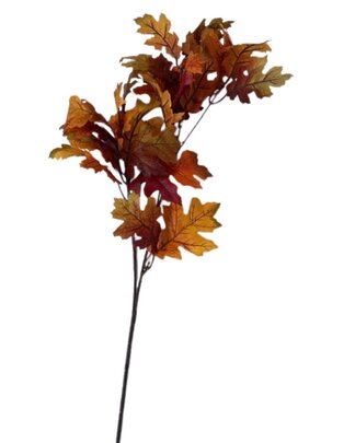 Branche feuille de chêne automnale artificielle x1