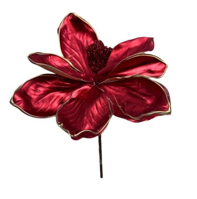 Fleur de Magnolia Rouge et or.