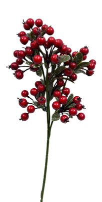 Branche artificielle de baies rouges.